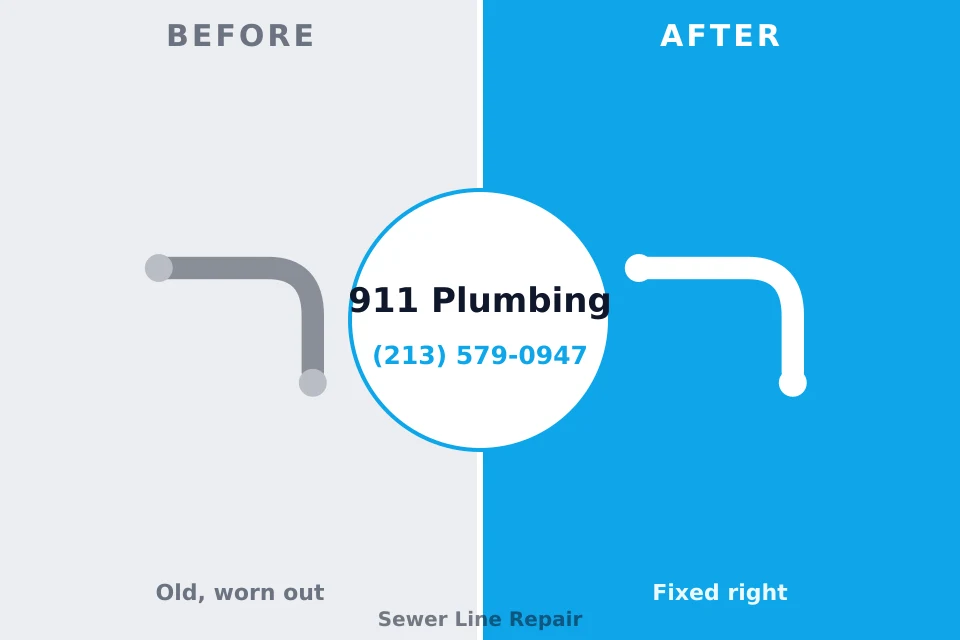 Before and after: plumbing company Madison, IN